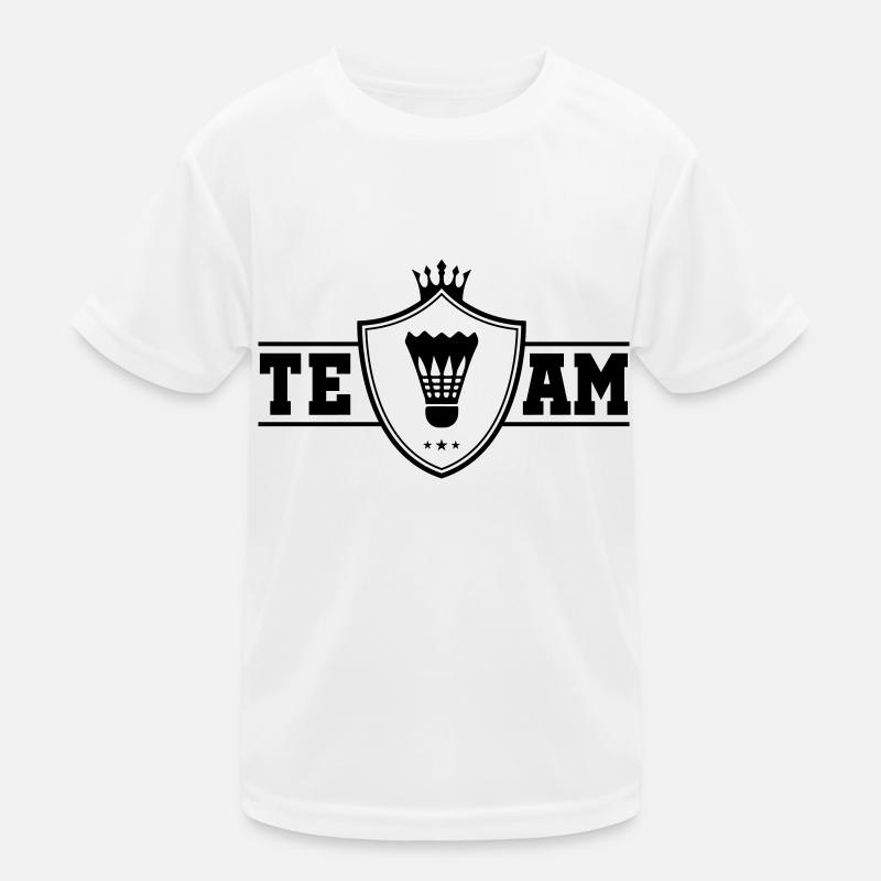 Badminton Team Kinder Funktions-T-Shirt