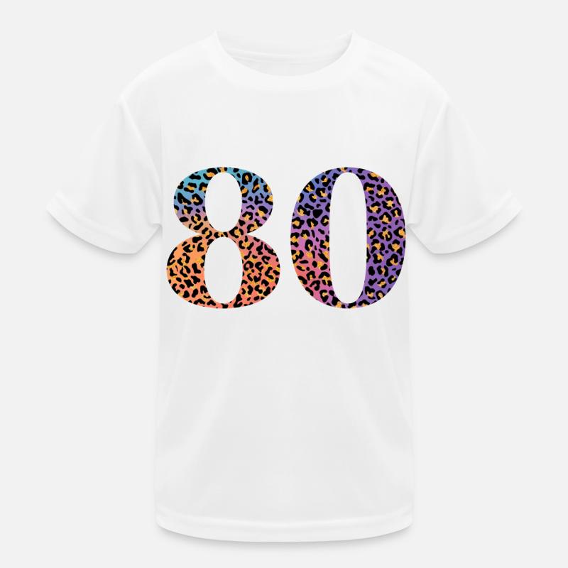 80e anniversaire léopard T-shirt sport Enfant