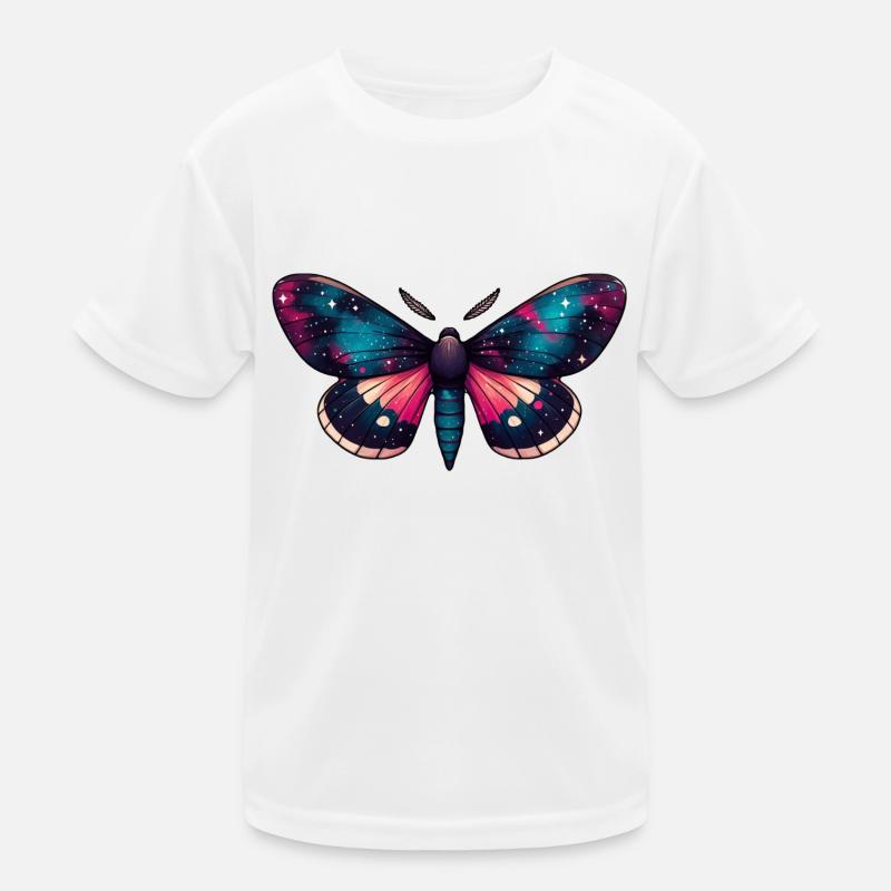 Papillon de nuit - Nébuleuse céleste cosmique Espace T-shirt sport Enfant