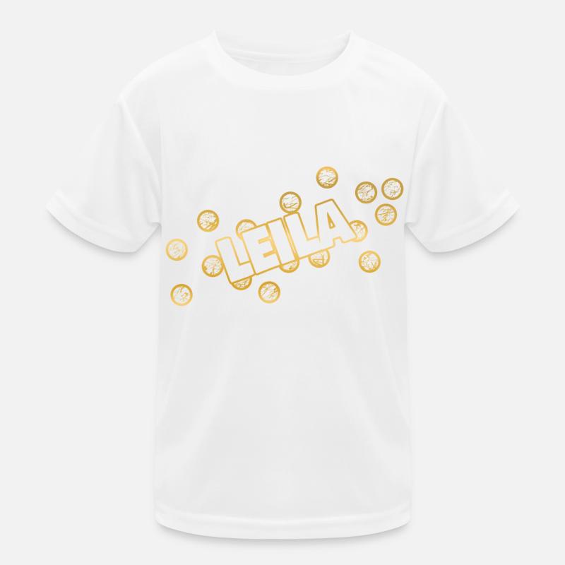 Name Leila Kinder Funktions-T-Shirt