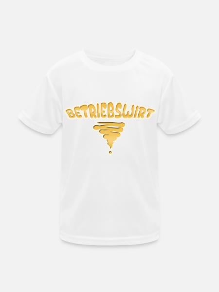 Profession Économiste d’entreprise - T-shirt sport Enfant - blanc - Devant
