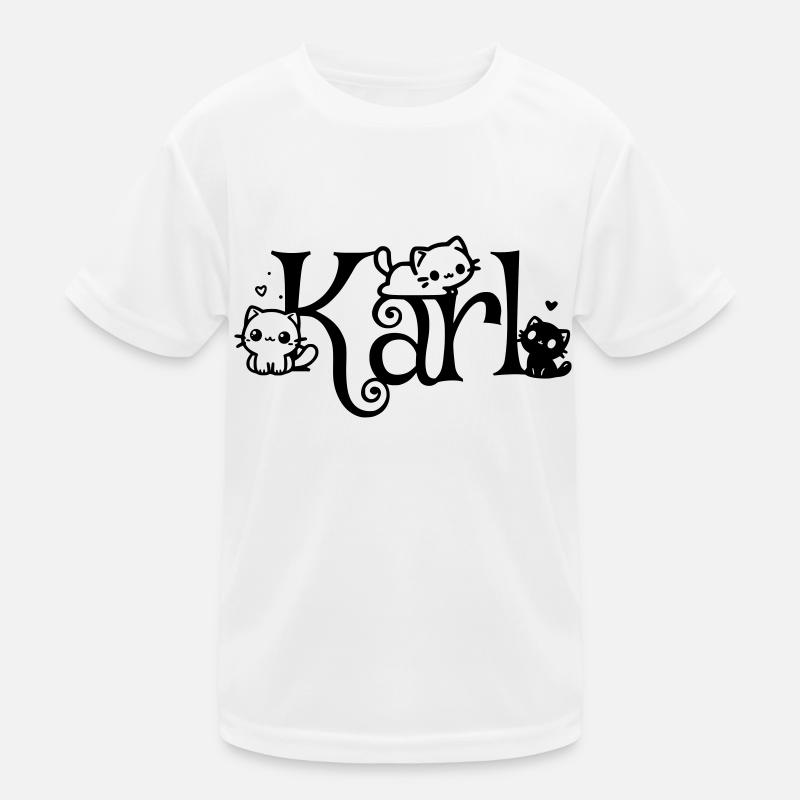 Karl Name First name Kitten name Kids Functional T-Shirt