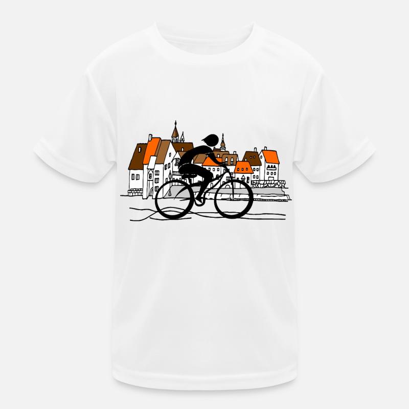 Radfahrer Kinder Funktions-T-Shirt