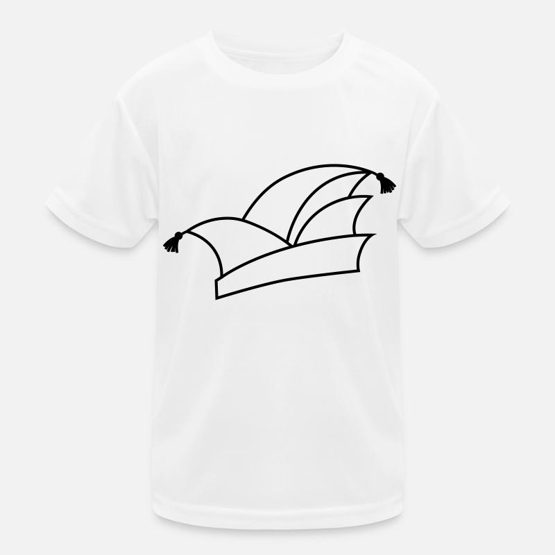 Karneval Narrenkappe 1c - Kinder Funktions-T-Shirt - Weiß