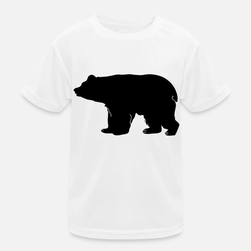 Silhouette d’ours T-shirt sport Enfant