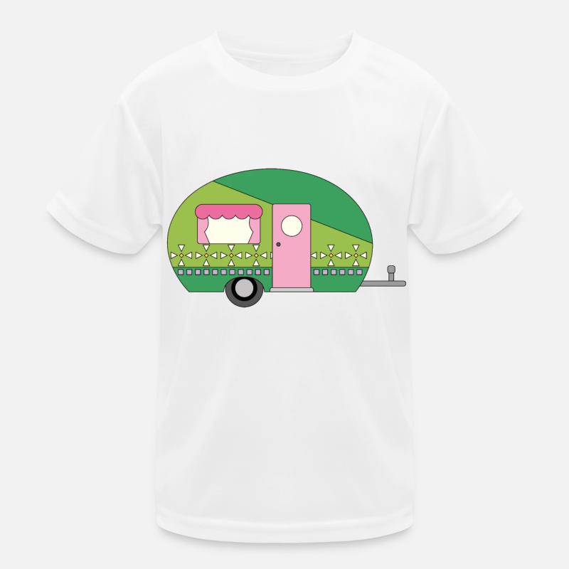 Wohnwagen Camping Lustiges Kinder Funktions-T-Shirt