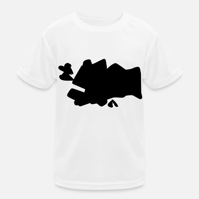 BLACK SPLASH - Kinder Funktions-T-Shirt - Weiß