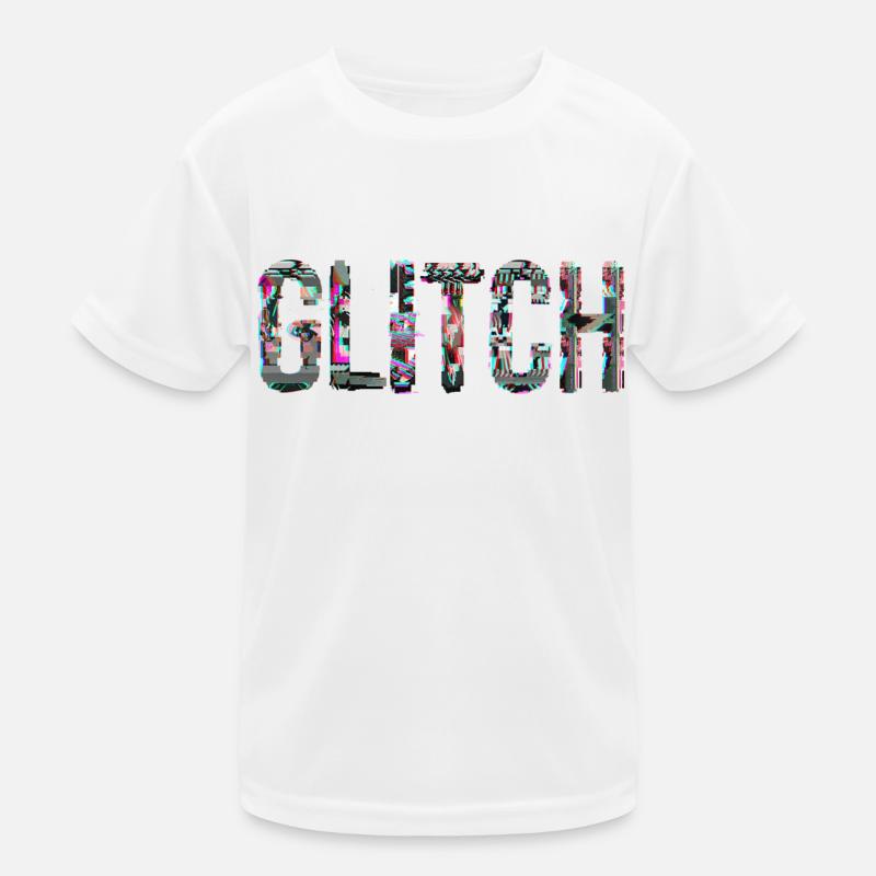 Glitch Computer PC Electronics Gaming Media Art Kids Functional T-Shirt