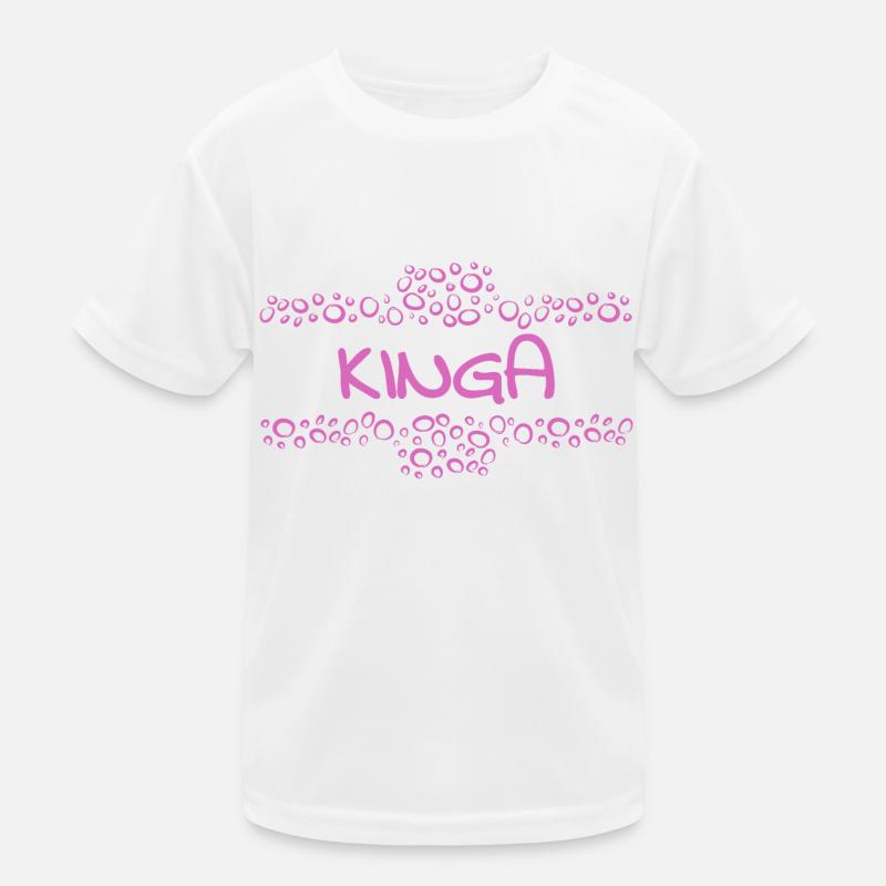 First name Kinga Kids Functional T-Shirt