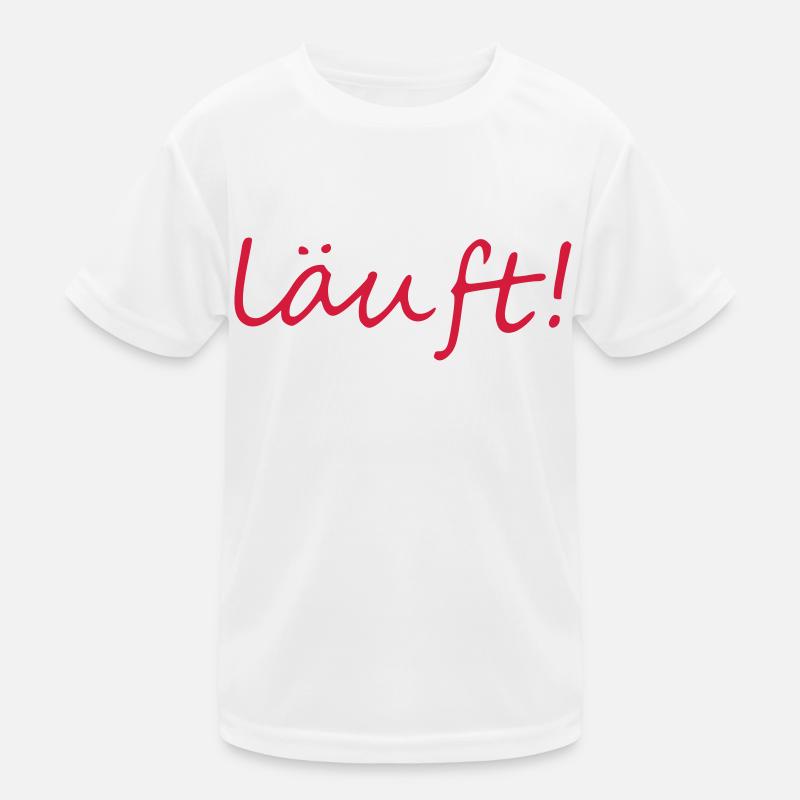 Läuft. Kinder Funktions-T-Shirt