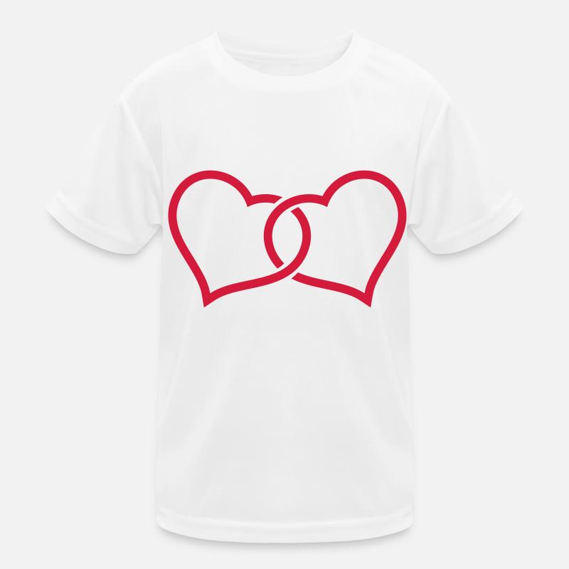 Zwei Herzen T-shirt sport Enfant