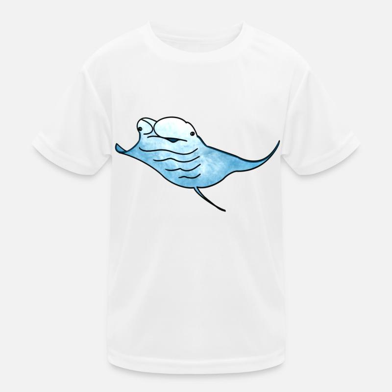 Mantarochen Manta Rochen Kinder Funktions-T-Shirt