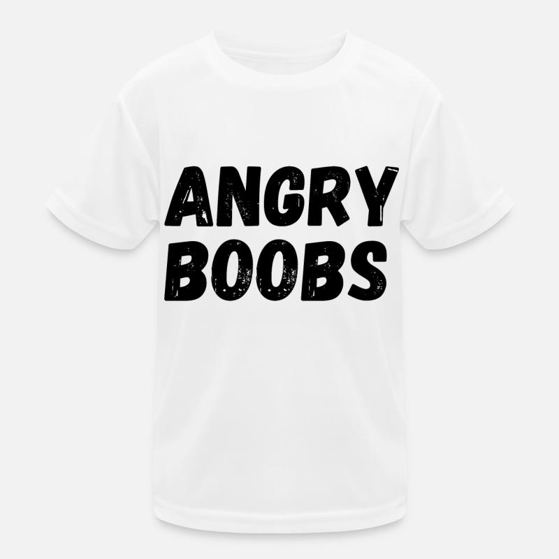 Angry boobs Kids Functional T-Shirt