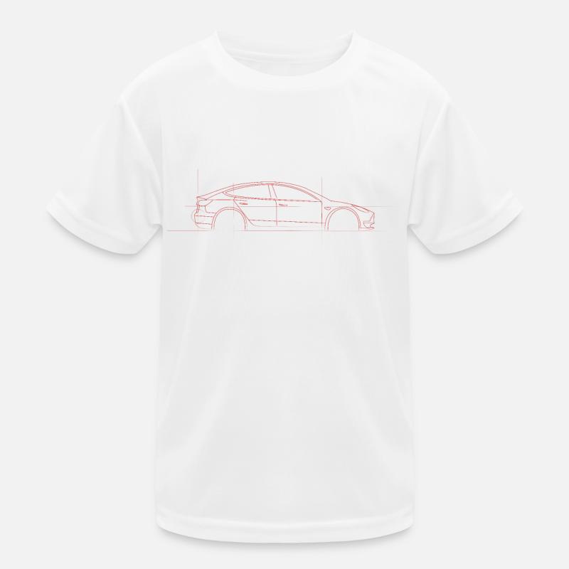 Elektrisch - E Auto - M3 Kinder Funktions-T-Shirt