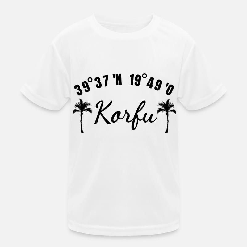 Corfou Grèce Vacances Soleil Cadeau T-shirt sport Enfant