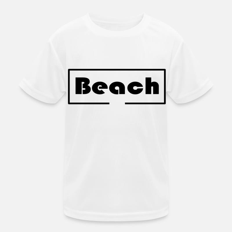 Beach with frame Kids Functional T-Shirt