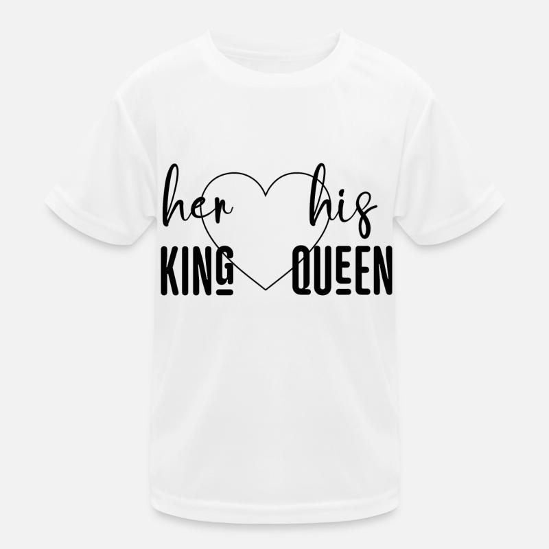Son roi sa reine version noire T-shirt sport Enfant