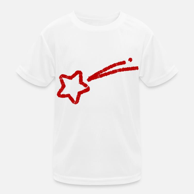 hand-drawn shooting star Kids Functional T-Shirt