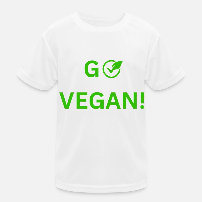 Veganer Stil mit Herz: Einzigartiges Design Kinder Funktions-T-Shirt