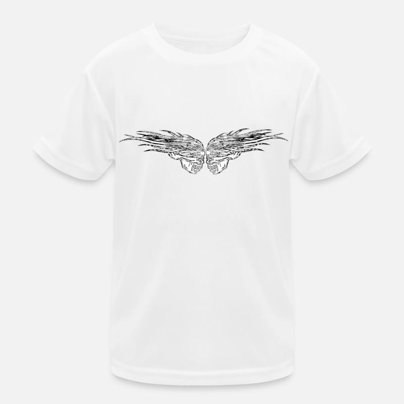 Schädel Kinder Funktions-T-Shirt