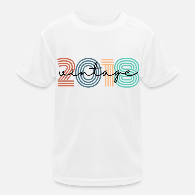 2018 Vintage Retro Kids Functional T-Shirt