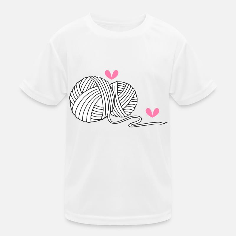 Stricken Stricken Häkeln Stricker Kinder Funktions-T-Shirt