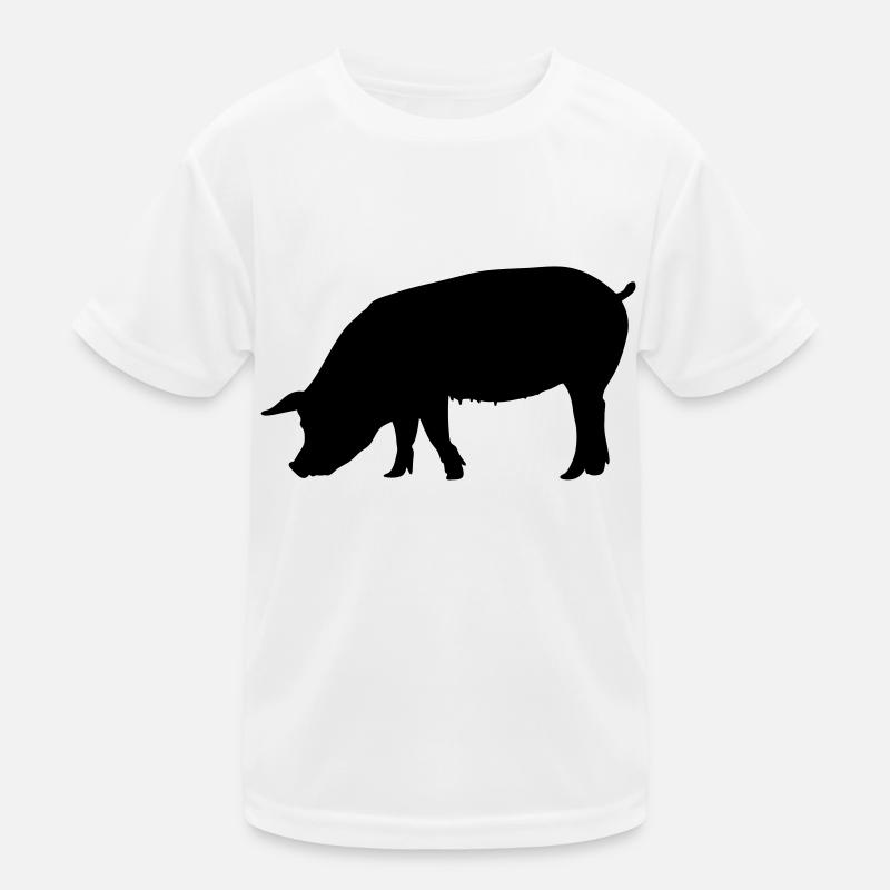 Schwein Kinder Funktions-T-Shirt