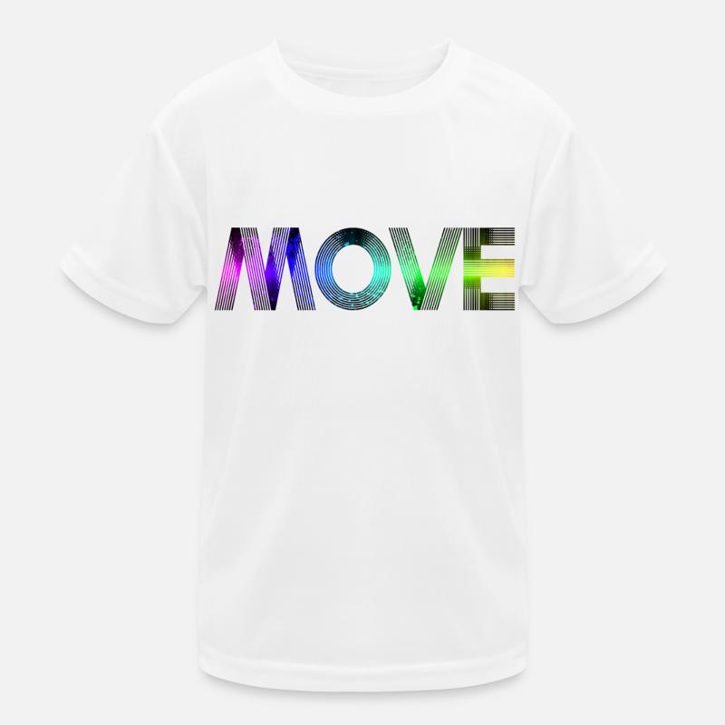 Move - rainbow Kids Functional T-Shirt
