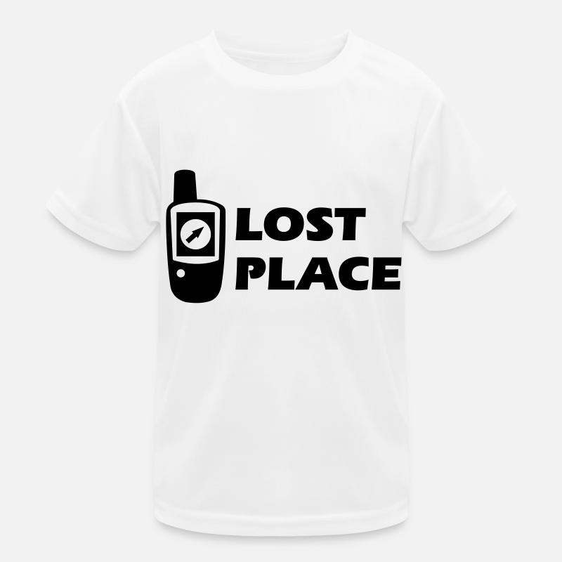 Geocaching GPS Lost Place Cache Kinder Funktions-T-Shirt