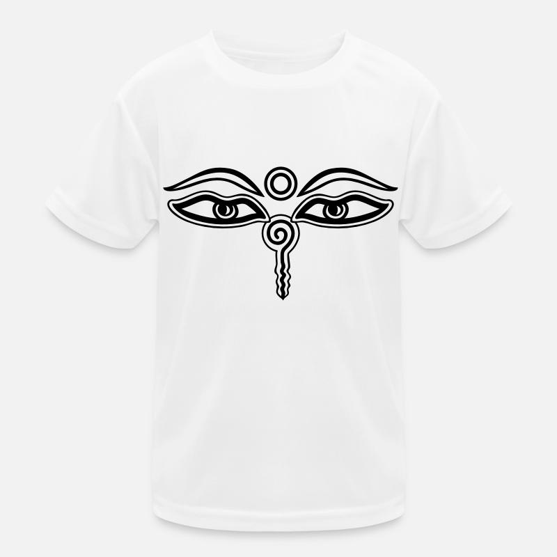 Buddha Eyes, Third Eye, Wisdom & Enlightenment Kids Functional T-Shirt