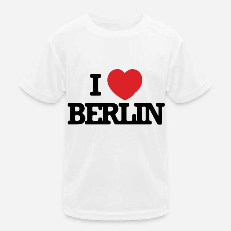 Ich liebe Berlin Kinder Funktions-T-Shirt