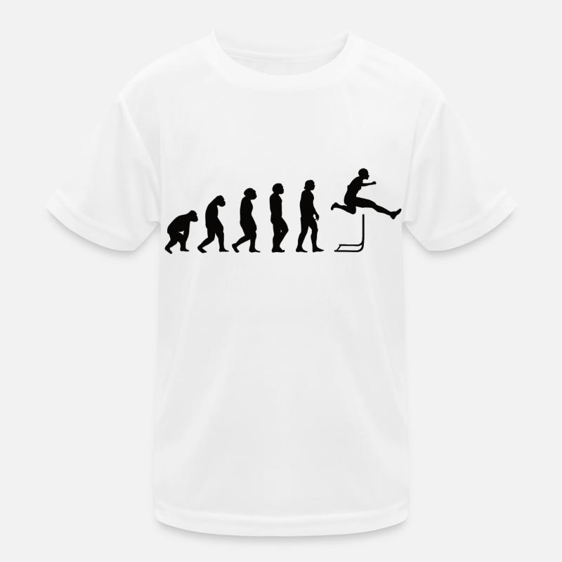 Hurdles Athletics Evolution Hurdler Kids Functional T-Shirt