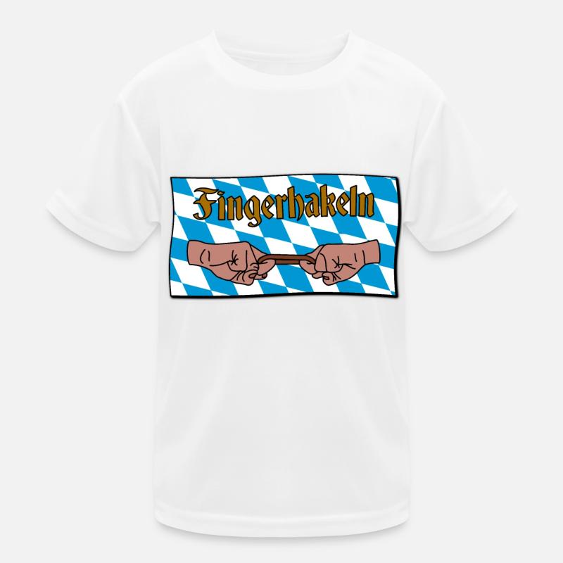 Fingerhakeln V2 Kinder Funktions-T-Shirt