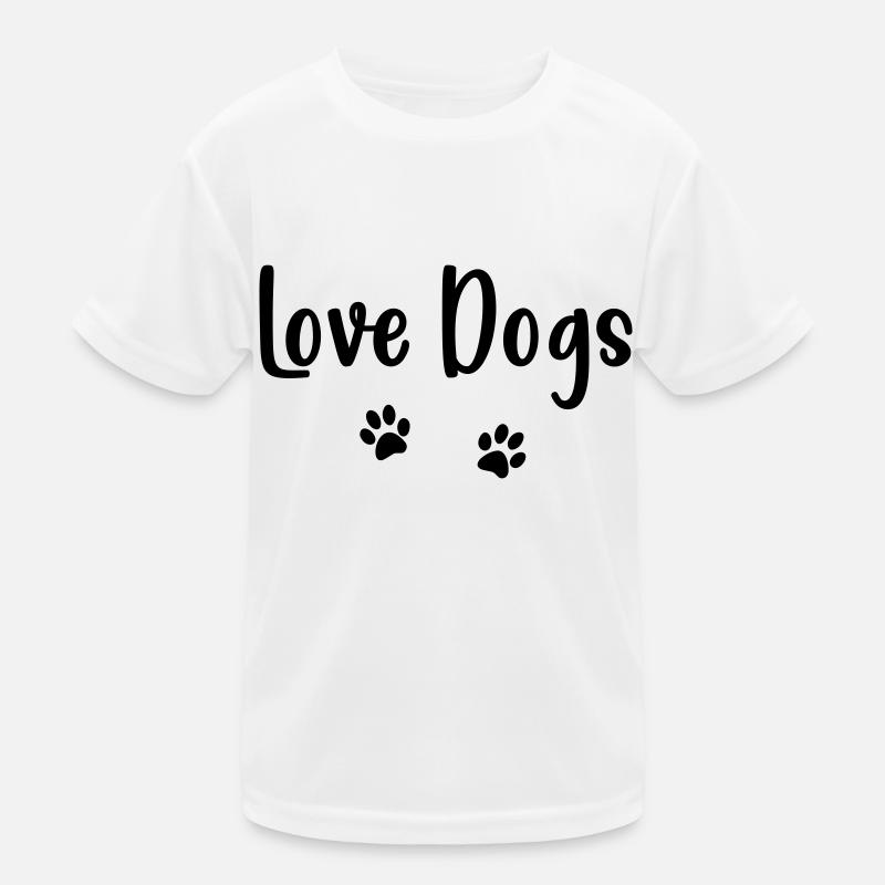 LoveDogs - Kids Functional T-Shirt - white