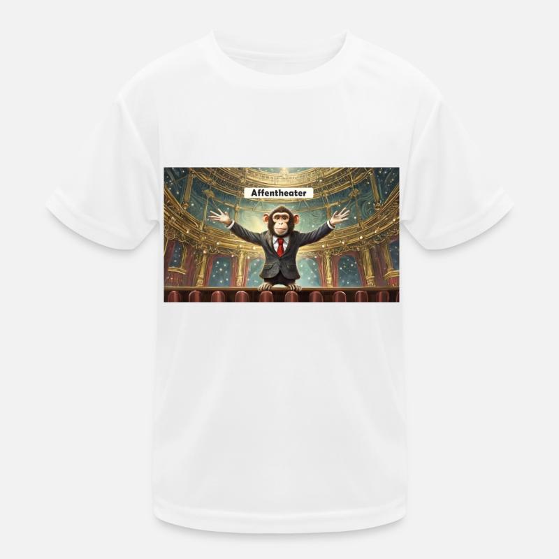 Pun ambiguous expression – Affentheater (farce) Kids Functional T-Shirt