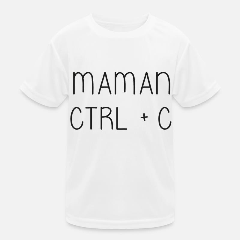 Mom Ctrl + C - Mama Kids Functional T-Shirt