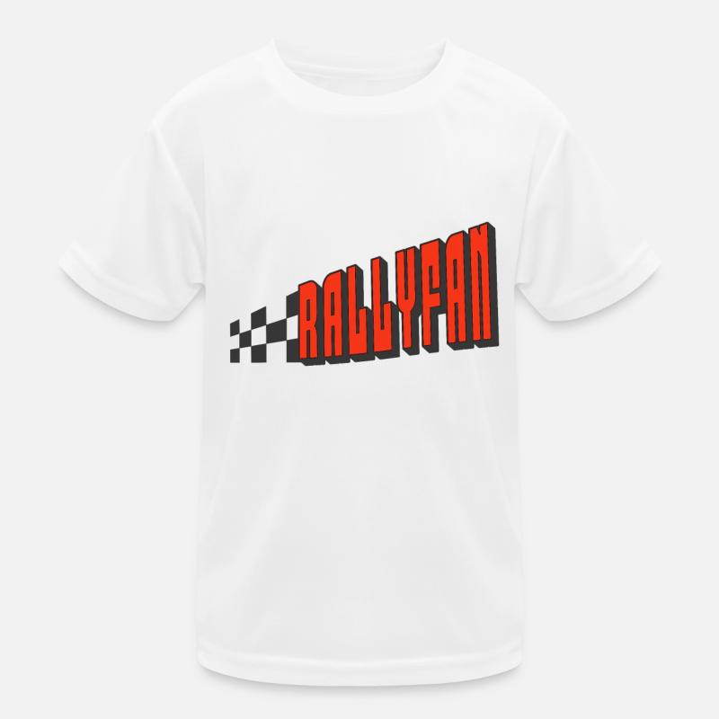 Rallyefan - rot schwarz Kinder Funktions-T-Shirt