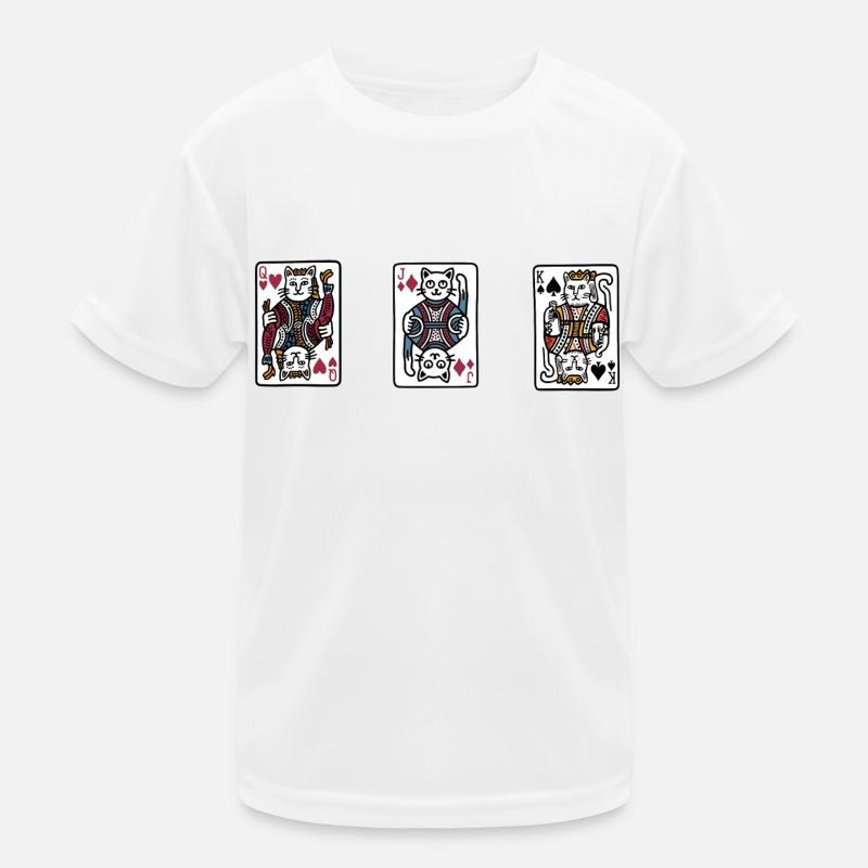 CAT | DOODLE PLAYING CARDS Kids Functional T-Shirt