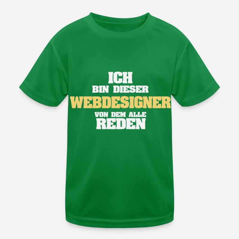 Webdesigner als Beruf Kinder Funktions-T-Shirt