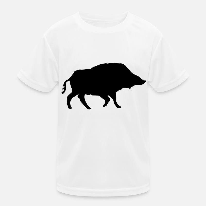Wildschwein Kinder Funktions-T-Shirt