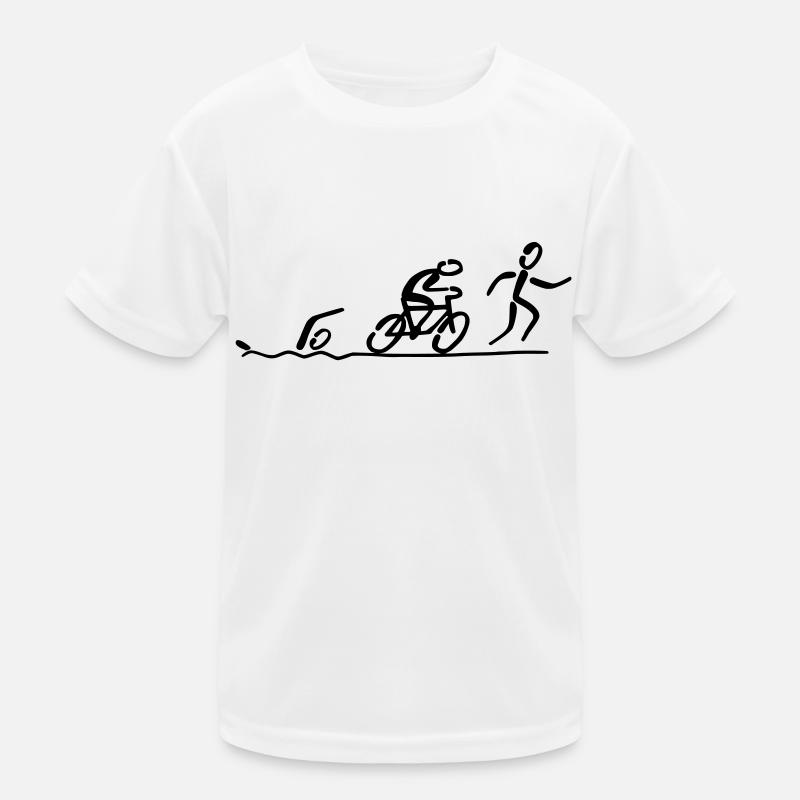 Triathlon - Kids Functional T-Shirt - white