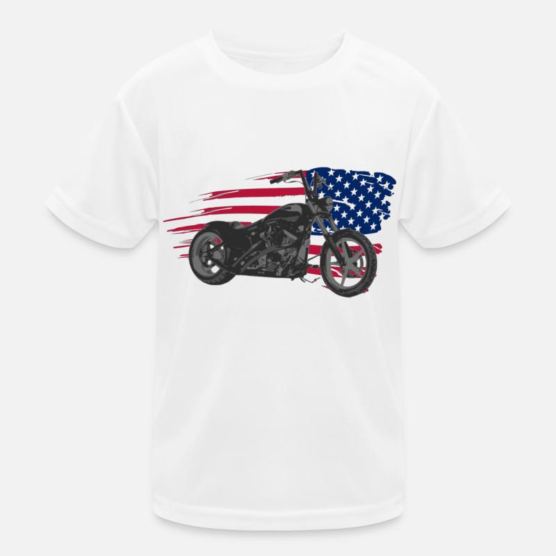 custom bike usa Kinder Funktions-T-Shirt