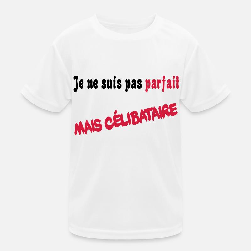 Je ne suis pas parfait mais celibataire T-shirt sport Enfant