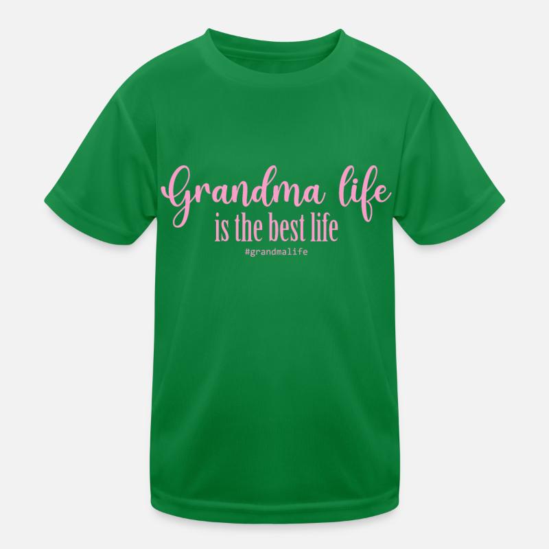 Oma-Leben Kinder Funktions-T-Shirt