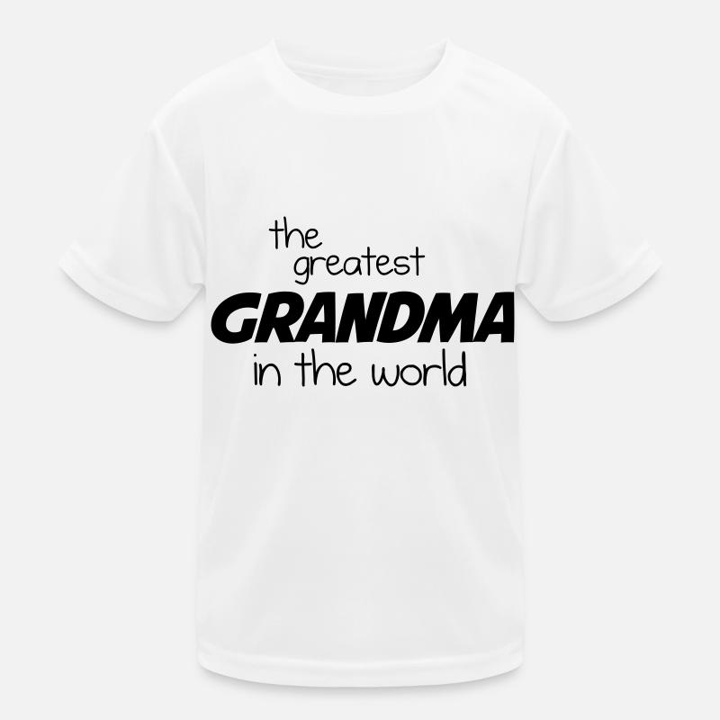 Die größte Oma der Welt - Schwarz Kinder Funktions-T-Shirt