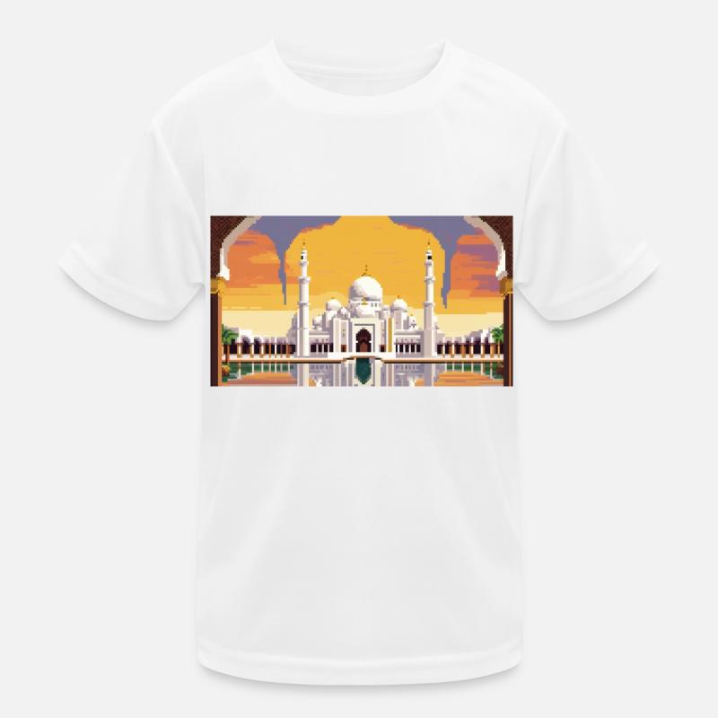 Sheikh Zayed Grand Mosque, Abu Dhabi, UAE, Pixel A Kids Functional T-Shirt