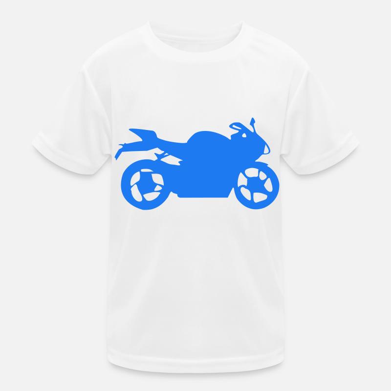 motorrad silhouette Kinder Funktions-T-Shirt