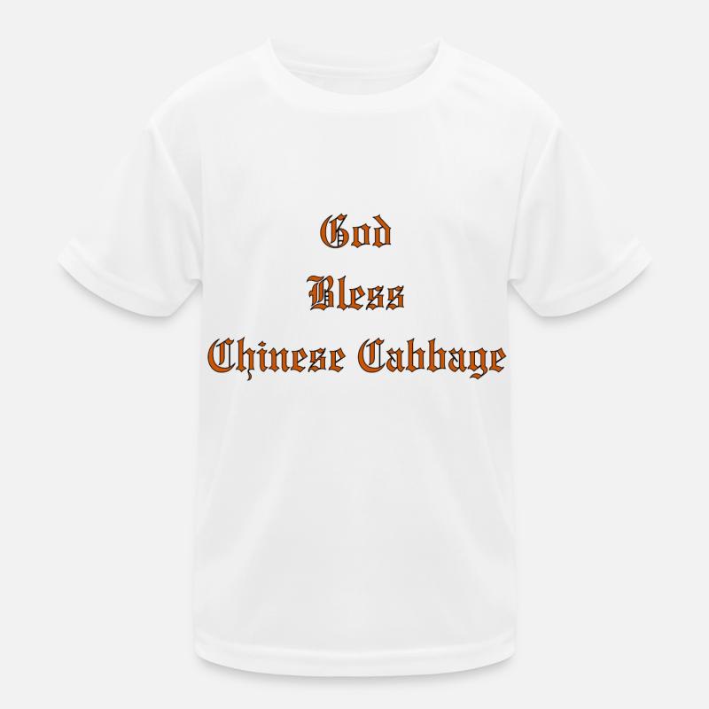 GodBlessChineseCabbage - Kids Functional T-Shirt - white
