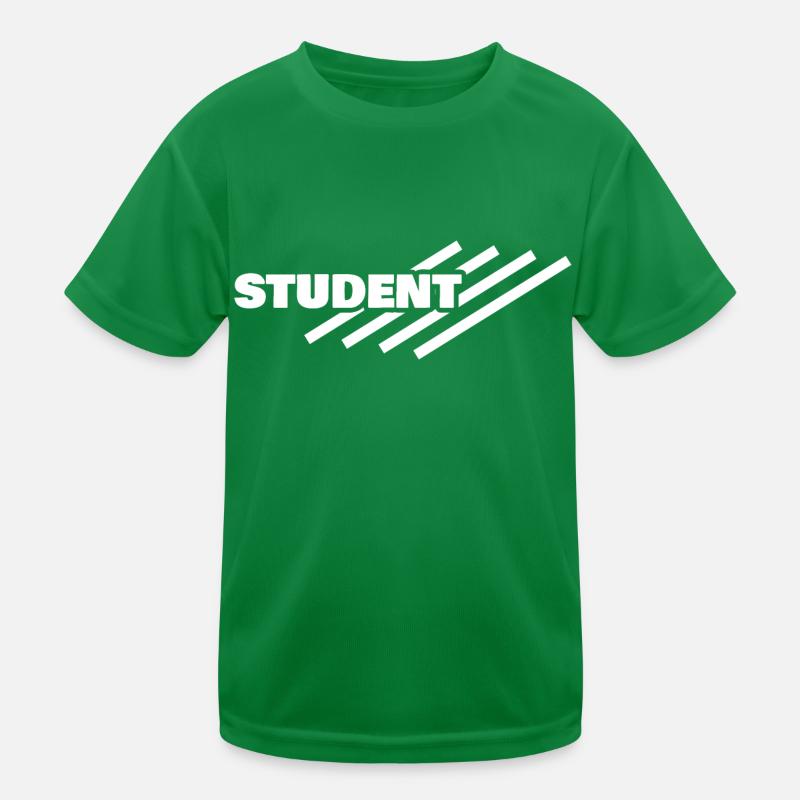Student als Arbeitsplatz Kinder Funktions-T-Shirt