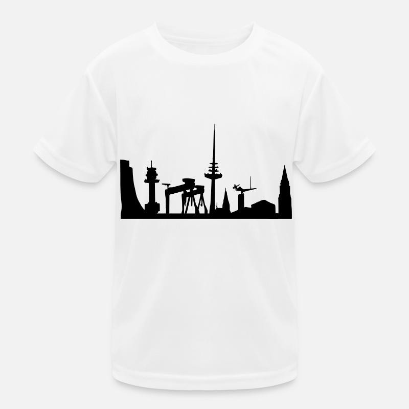 skyline kiel Kinder Funktions-T-Shirt